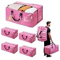 WORKPRO 4 Pack Extra Large Moving Bags with Backpack Straps &amp; Handles
