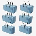 WORKPRO 6 Pack Extra Large Moving Bags with Backpack Straps &amp; Handles