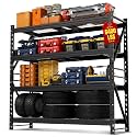 WORKPRO 77-Inch Garage Utility Shelving, 6400 lb Heavy-Duty Rack