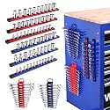 WORKPRO 8-Piece Magnetic Socket Rail and Magnetic Wrench Organizer Set