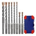 WORKPRO 8-Piece SDS-Plus Carbide Rotary Hammer Drill Bit Set for Concrete