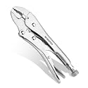 WORKPRO Locking Pliers, 4-inch Mini Curved Jaw Vice Grips pliers