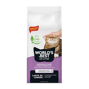 world39s best cat litter 391038 multiple cat scented clumping formula 28-pound