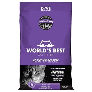 world39s best scented multicat clumping litter - 14 lb