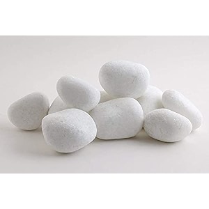 world of creation natural pebbles stones for gardening and landscaping purpose 30-50m white 1000