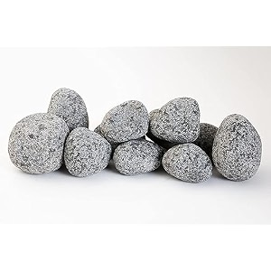 world of creation natural pebbles stones for gardening and landscaping purpose 30-50m black 18