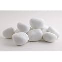 World of Creation Natural Pebbles Stones for Gardening and Landscaping Purpose (30-50m) (White, 18)