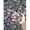 World of Creation Natural Pebbles Stones for Gardening and Landscaping Purpose (30-50m) (River Black, 10.00)