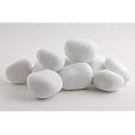 World of Creation Natural Pebbles Stones for Gardening and Landscaping Purpose (30-50m) (White, 1.00)