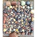 World of Creation Natural Pebbles Stones for Gardening and Landscaping Purpose (30-50m) (Mix, 18)