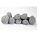 World of Creation Natural Pebbles Stones for Gardening and Landscaping Purpose (30-50m) (Black, 10.00)