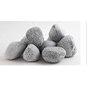 World of Creation Natural Pebbles Stones for Gardening and Landscaping Purpose (30-50m) (Grey, 20.00)