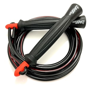 world heavy jump rope 7mm for men  exercise skipping rope  boxers jump rope for mma muay thai and intense cardio workouts black
