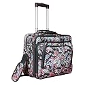 World Traveler Women's Fashion Print Rolling 17" Laptop Case-Paisley Bag, One Size