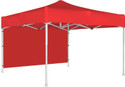 World of Wish 10X10 ft Popup & Foldable Gazebo with Backdrop Metal Gazebo (Finish Color - Red)
