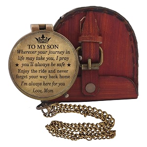 mom to son compass  to my son love mom  mother to son gifts - graduation day gifts for son - son birthday gifts - confirmation gifts for son to my son