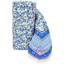 400 TC Pure Cotton Traditional Jaipuri Design Printed Light Weight Single Bed Quilt/Razai/Rajai - 85 x 55 Inches (Design 4)| TC - 200, Multicolor