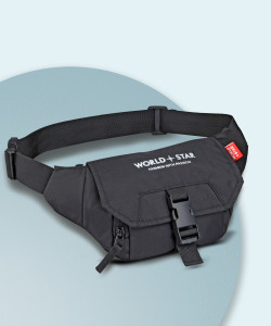 worldstar document money phone belt sport bag for men and women travel waist bag black waist bag for men womenstylish chestfanny pouchbelt sport bag hikingtrekking