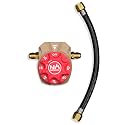 NO WORRIEZ 3 Hour Bypass Safety Auto Shut-Off Gas Timer for Propane & Natural Gas | Outdoor Grill, Fire Pit, Pizza Oven | – 100,000 BTU w/ 3/8" Flared Male Connector & Female Hose, Patent Pending