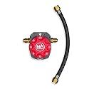 NO WORRIEZ Safety Auto Shut-Off Gas Timer for Propane & Natural Gas | Outdoor Grill, Fire Pit, Pizza Oven | – 100,000 BTU w/ 3/8" Flared Connector & Hose, Patent Pending