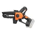 WORX Cordless Mini Chainsaw, 20V 5" Pruning Saw, WG326.9