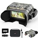 4K Night Vision Binoculars, 1300FT View with 8X Zoom, 15H Battery