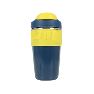 wosta travel mug insulated coffee cup with leakproof lidvacuum insulation stainless steel reusable for hot cold coffee non-slip protective cover indigo 480 ml