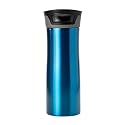 Wosta Travel Mug, Insulated Coffee Cup with Leakproof Lid,Vacuum Insulation Stainless Steel Reusable for Hot Cold Coffee,Tea, Thermal Mug with Non-Slip (Blue, 500 Ml)
