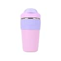 Wosta Travel Mug, Insulated Coffee Cup with Leakproof Lid,Vacuum Insulation Stainless Steel Reusable for Hot Cold Coffee, Non-Slip Protective Cover, (Purple, 480 Ml)