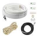 Wostore 25ft Mini Split Line Set, 1/4" & 3/8" Copper PE w/Fittings