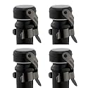 WOTOR Champagne &amp; Wine Bottle Stoppers, Champagne Cork, 4 Pack, Black
