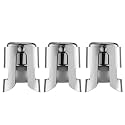 WOTOR Champagne Bottle Stoppers, Stainless Steel, 3 Pack (Silver)