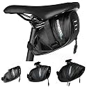 WOTOW Bike Saddle Bag, Under Seat Bike Bag Pouch Pack, Water Proof Mudproof Strap-on Cycling Wedge Bag Quick Release Storage Pannier Mountain bike saddle bag for Outdoor MTB Road Bike (0.6L)