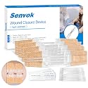 Wound Closure Device 4 Pcs - Zip Sutures & Butterfly Bandage | Stitchless Wound Repair, Rapid Hemostasis for Hiking, Camping, Wilderness Survival | Outdoor First Aid Essentials