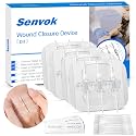 Wound Closure Strips - 4 Pcs Butterfly Bandaids Extra Large Emergency Laceration Closures Kits Bandages for Big Wound Care, Hospital Grade Rapid Skin Closure for Home, Outdoor
