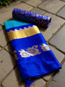 Fabwomen Woven Mysore Art Silk Saree with Unstitched Blouse