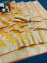 Fabwomen Woven Mysore Art Silk Saree with Unstitched Blouse