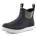 WOVENPAK Deck Boots for Men, Rain Boots Men, Waterproof Fishing Boots, Mens Deck Boots, Anti-slip Rubber Work Ankle Rain Boots Shoes for Outdoor Fishing, Boating, Size 6-13