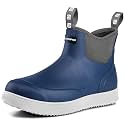 WOVENPAK Deck Boots for Men, Rain Boots Men, Waterproof Fishing Boots, Mens Deck Boots, Anti-slip Rubber Work Ankle Rain Boots Shoes for Outdoor Fishing, Boating, Size 6-13