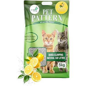wow dog citruscharge lemon cat litter 10kg  fresh zest  dust-free  quick clump formula  dust free
