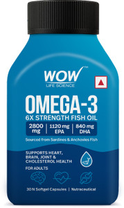 WOW Life Science Omega-3 Fish Oil Softgel