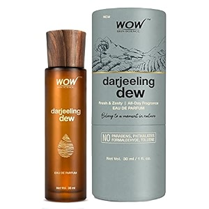 wow skin science eau de parfum darjeeling dew - fresh and zesty all day fragrance - long lasting amp unisex perfume 30ml