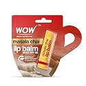 WOW Skin Science Masala Chai Lip Balm - Softens Dry & Chapped Lips, 16Hrs Guaranteed Relief, Long Lasting Moisturization, 4G, Multicolor