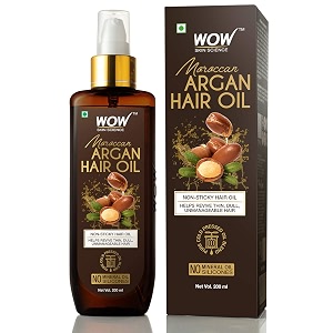 wow skin science moroccan argan hair oil 200 ml