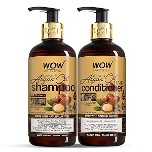 wow skin science moroccan argan oil hair care kit - consist of shampoo amp conditioner - net vol 600ml