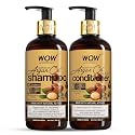 WOW Skin Science Moroccan Argan Oil Hair Care Kit - consist of Shampoo & Conditioner - Net Vol 600mL