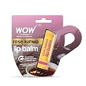 WOW Skin Science Rose Kahwa Lip Balm | 16hrs Guaranteed Relief From Dry Chapped Lips | Softens Rough Lips | Protects From Dryness | Long Lasting Moisturization | Smoothens Flaky Lips | 4g