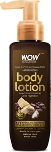 wow skin science shea butter  cocoa butter body lotion