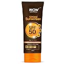 WOW Skin Science Tinted Sunscreen SPF 50 PA +++ Matte Finish for Broad Spectrum Protection | UVA & UVB Protection | Sweat & Water Resistant|For Women & Men | Paraben and Silicone Free | 80 ml