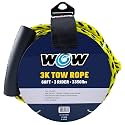 Wow Sports Tow Rope for Towable Tubes - 60 ft - 16-Strand Braided Polypropylene